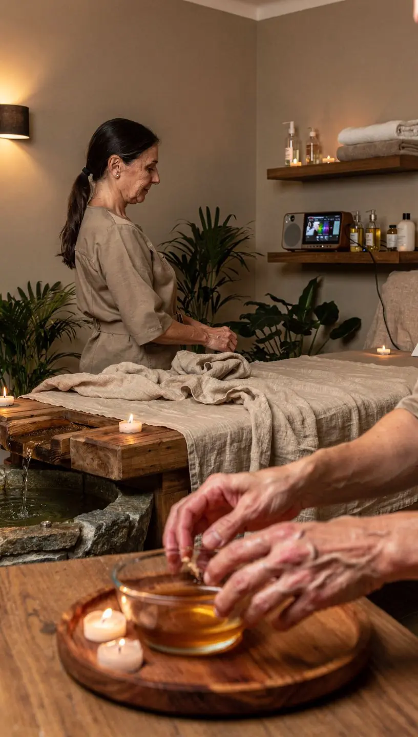 Guests enjoying a rejuvenating yoga session outdoors amidst the picturesque Slovak landscape.